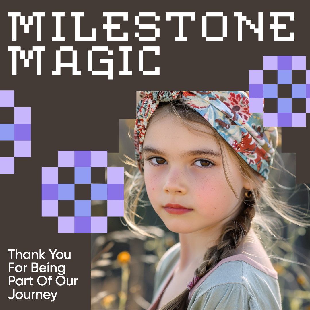 Milestone Magic Appreciation Instagram Post in Purple