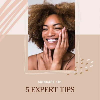 Template Glowing Skin Care Tips Social Media Post