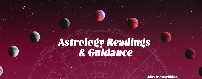 Cosmic Astrology Guidance Poster in Maroon