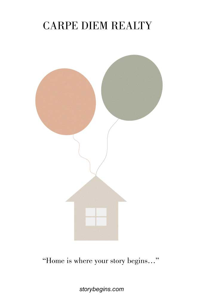 Template Elegant Real Estate Poster in Neutral Tones