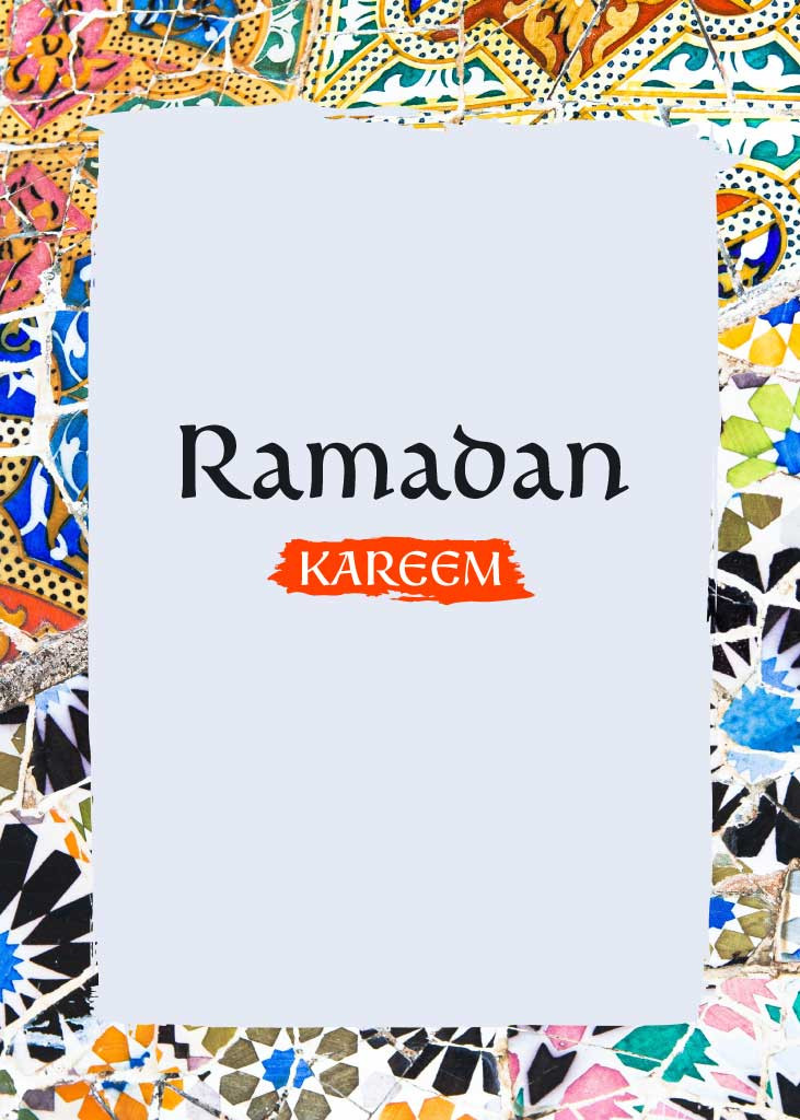 Template Colorful Ramadan Kareem Poster Template
