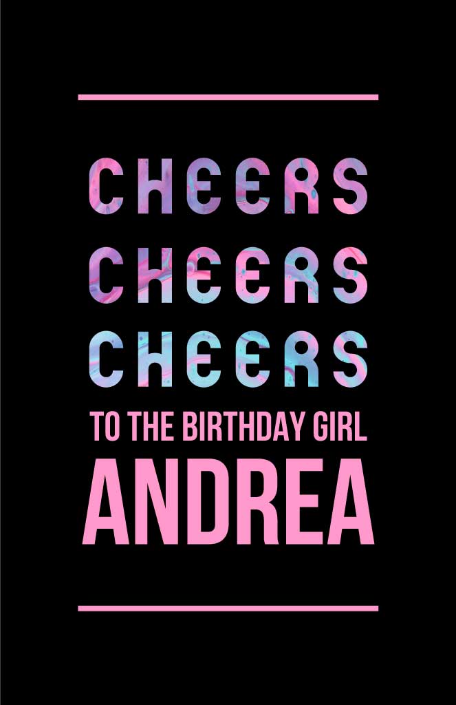 Vibrant Pink Birthday Celebration Poster Template