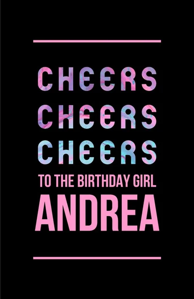 Template Vibrant Pink Birthday Celebration Poster Template