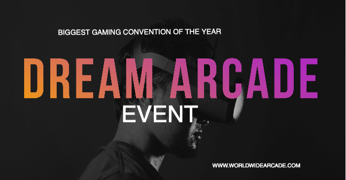 Virtual Gaming Experience Event Poster in Pink and Orange