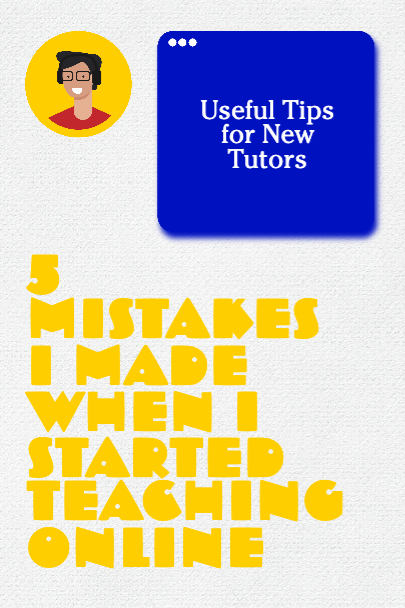 Template Blue and Yellow Tutor Tips Poster Design