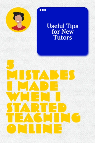 Template Blue and Yellow Tutor Tips Poster Design