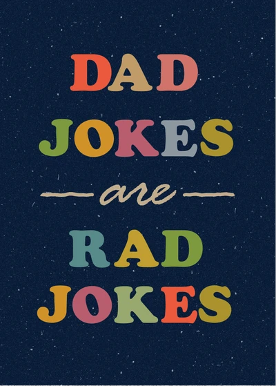 Navy Humorous Dad Jokes Poster Design