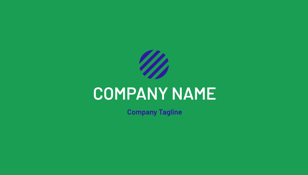 Template Sleek Green Business Card Design Template