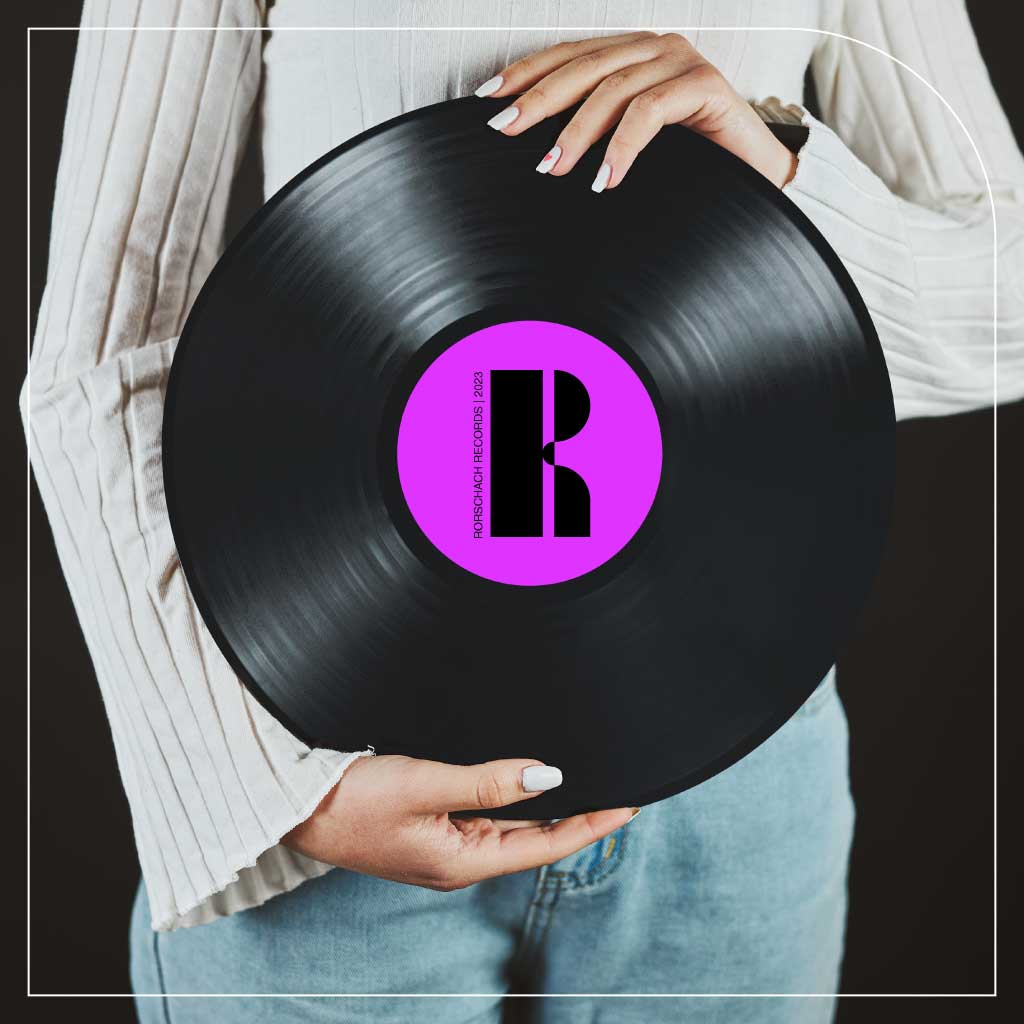 Black Vinyl Record Music Poster Design