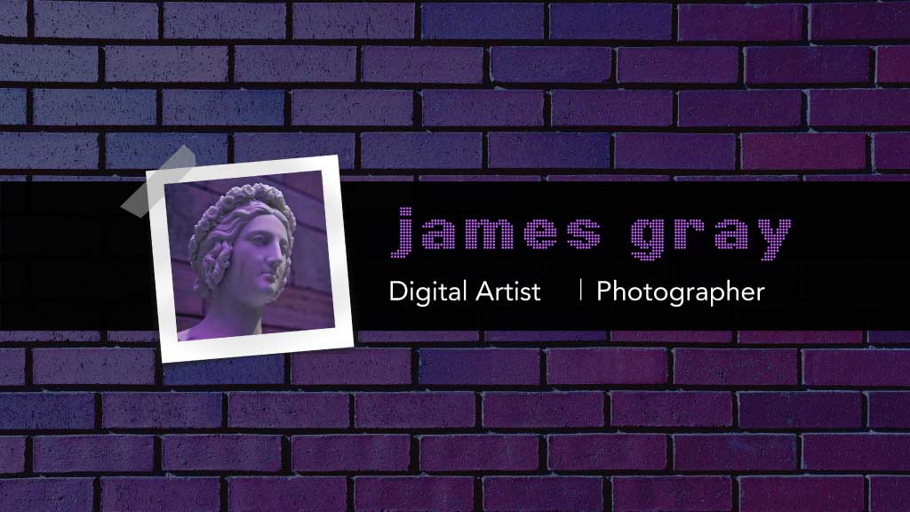 Elegant Purple Brick Wall Business Post