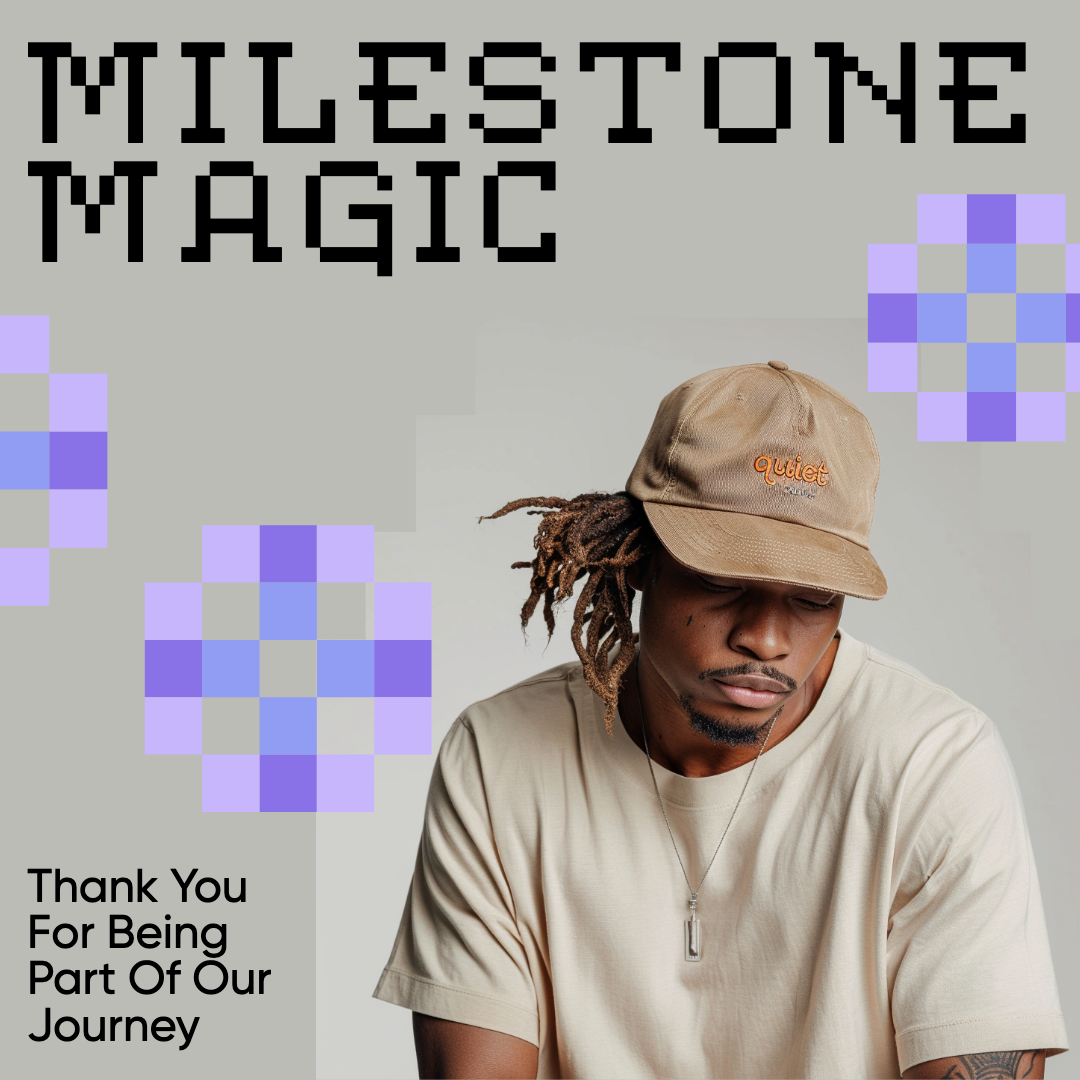 Milestone Magic Beige Instagram Square Post