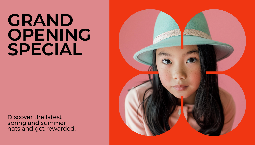 Template Charming Pink And Red Gift-Card Design