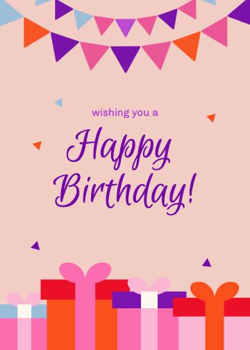 Colorful Birthday Celebration Poster Template