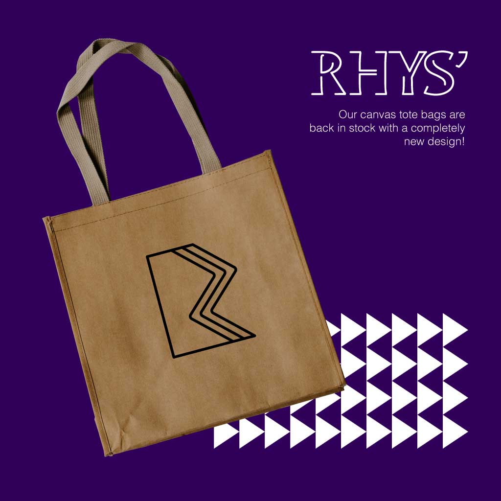 Stylish Purple Canvas Tote Bag Ad