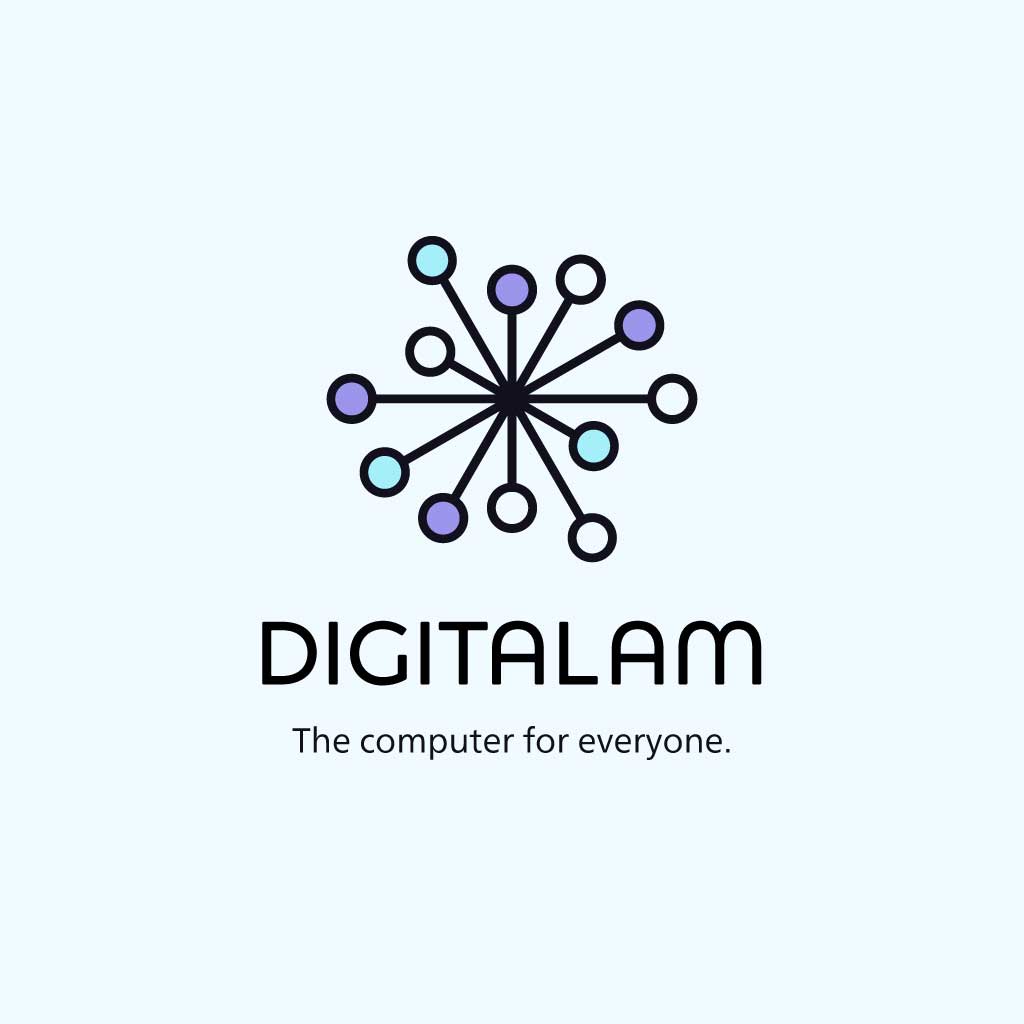 Sleek Digitalam Tech Brand Poster Design