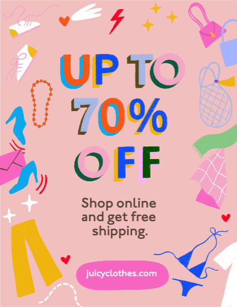 Template Chic Pink Fashion Sale Ad Poster