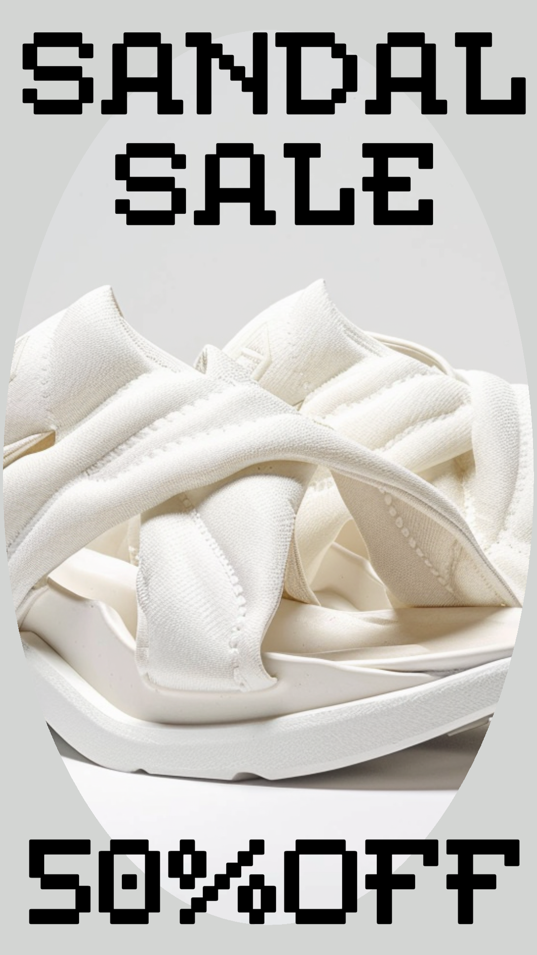 Template Modern Sandal Sale Instagram-Story in White
