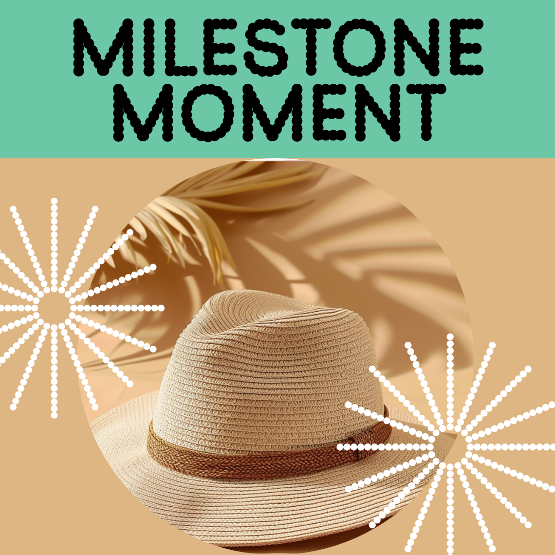 Cheerful Beige Instagram Square Post for Milestones