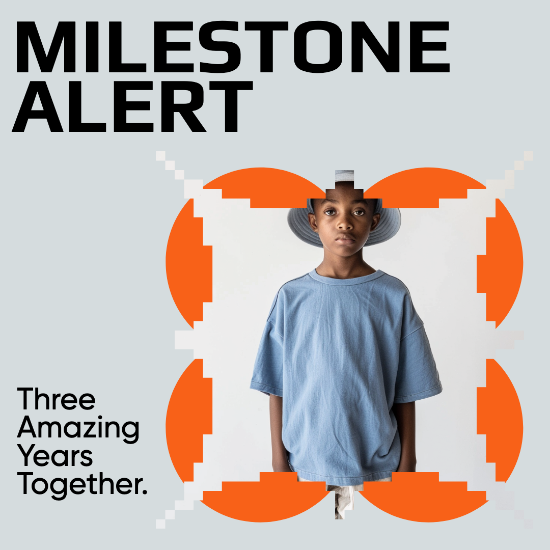 Orange Celebration Milestone Instagram Post