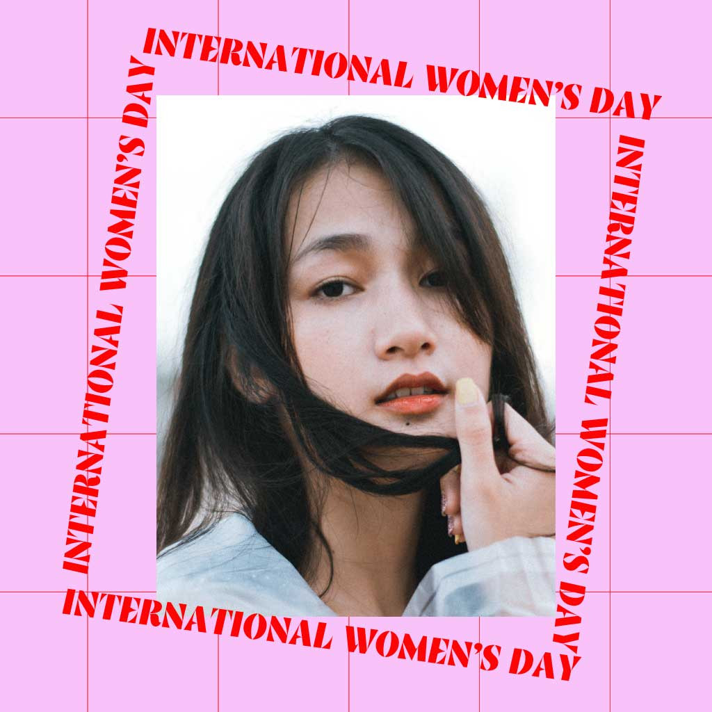 Template Celebrate Empowerment with Pink International Women's Day Poster