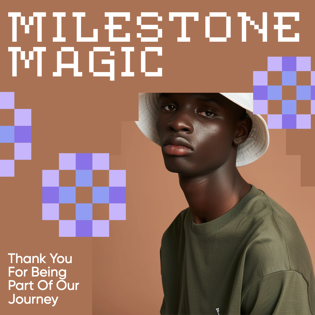 Earthy Tones Milestone Magic Instagram Post