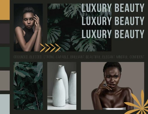 Template Elegant Black and Gold Beauty Poster Design