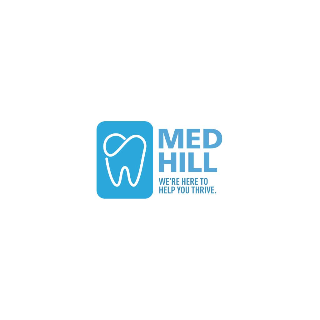 Sleek Blue Dental Care Logo Design