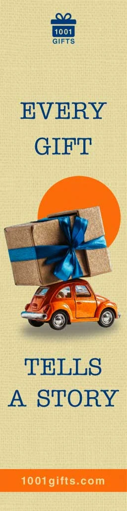 Template Orange Blue Gift Story Ad Template
