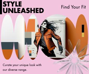 Chic Orange Fashionista Poster Design