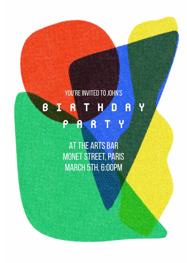 Template Colorful Celebration Invitation Post Template