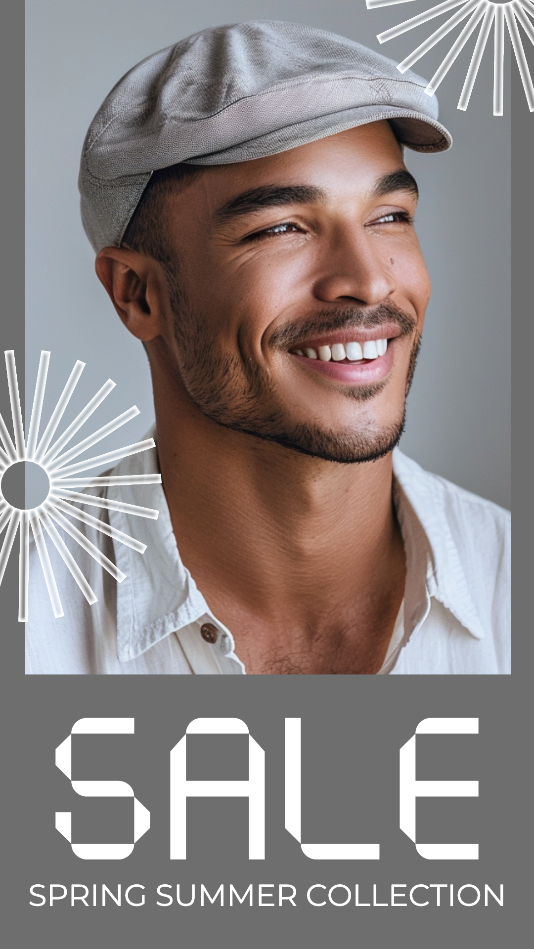 Template Chic Gray Instagram-Story for Spring Sale