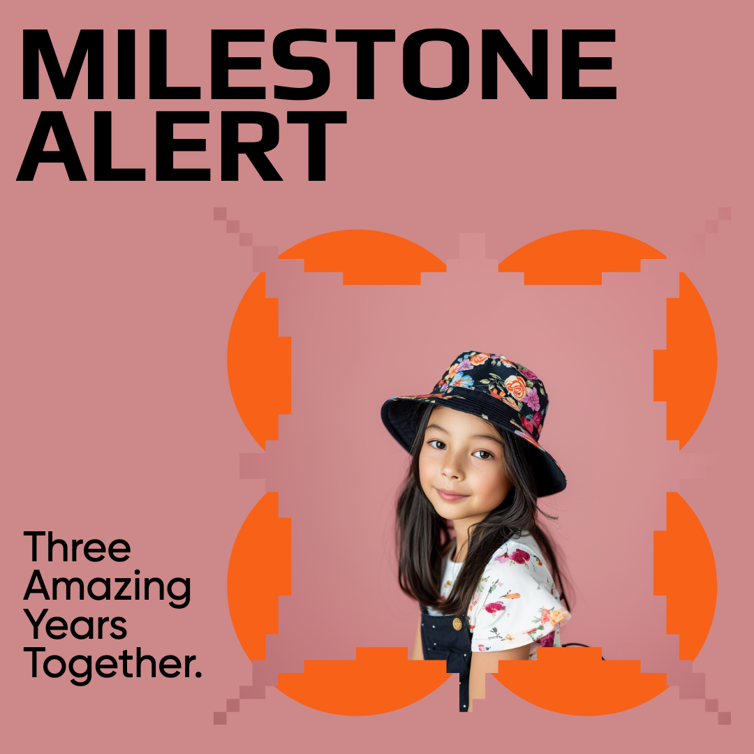 Coral Celebration Instagram Post Milestone Alert