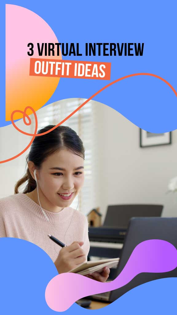 Template Chic Virtual Interview Outfit Ideas Poster