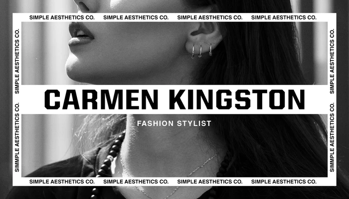 Template Chic Monochrome Fashion Stylist Poster Design