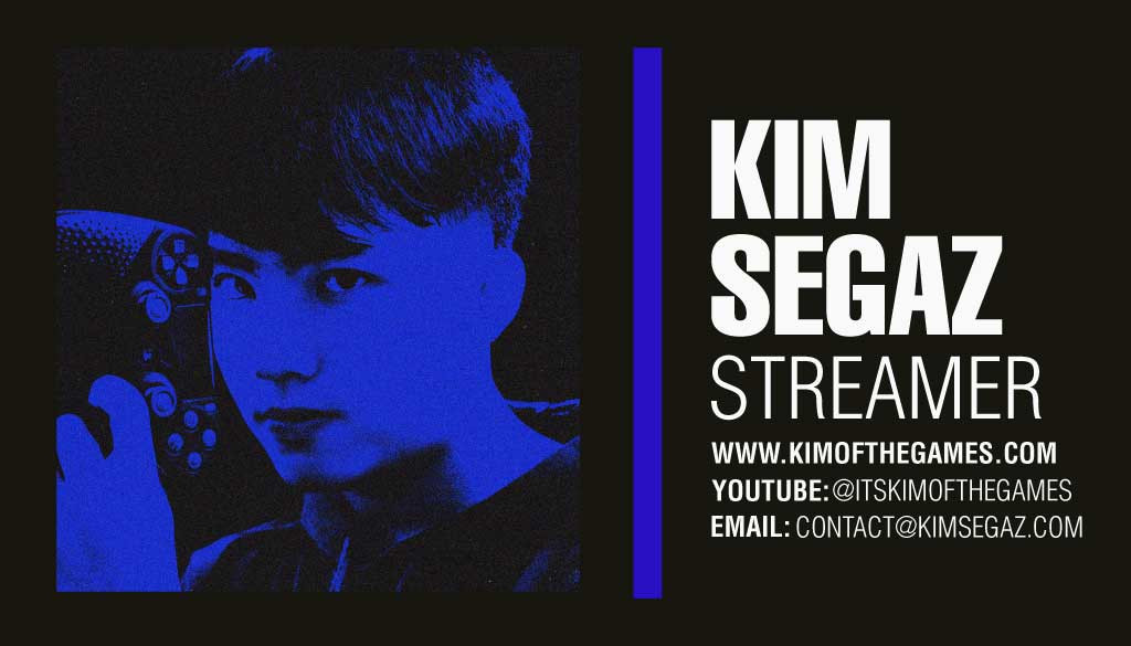 Template Vibrant Blue Gamer Streaming Post Template