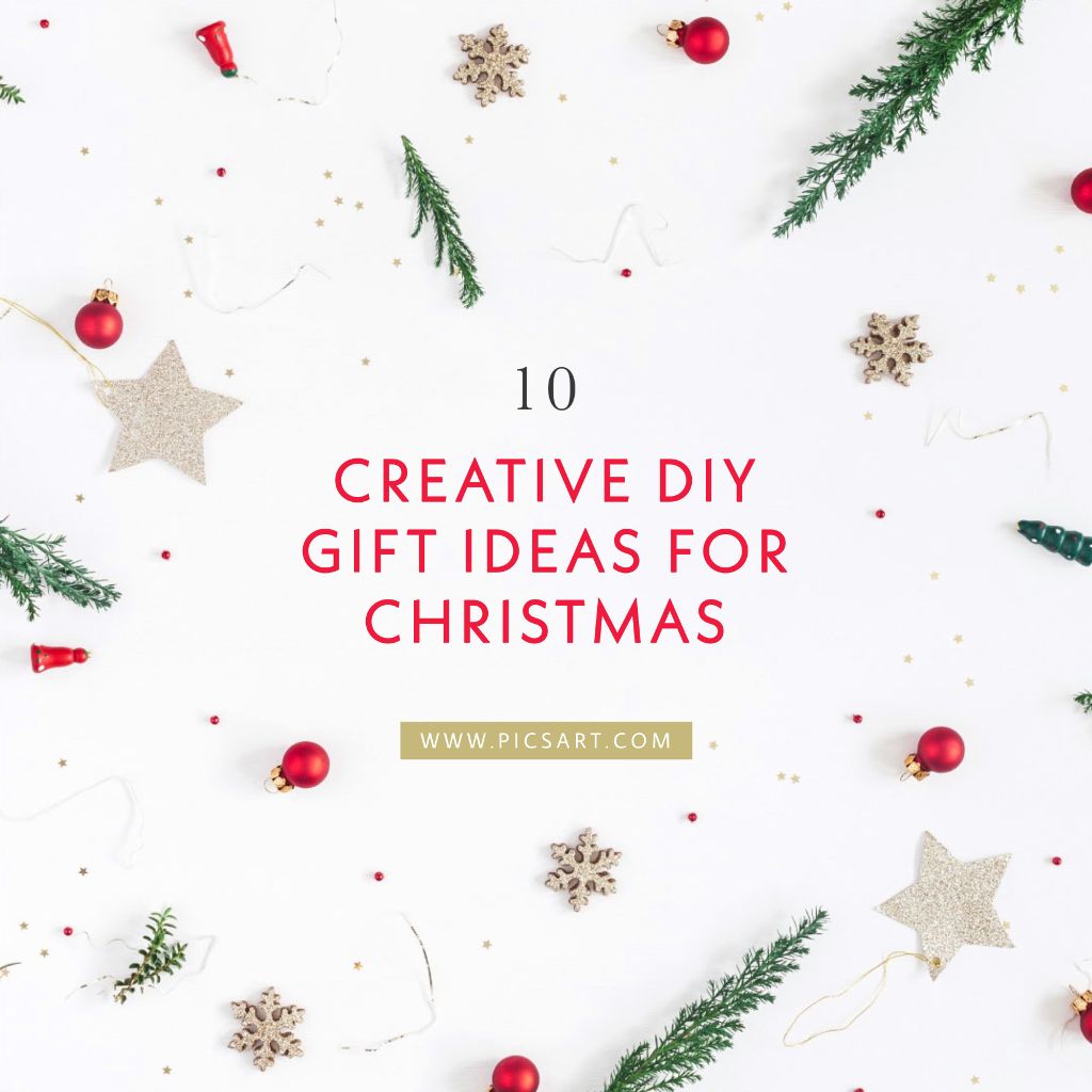 Creative Red Accents Christmas DIY Poster Ideas