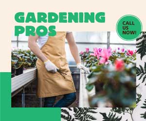 Green Thumb Gardening Pros Advertisement Poster