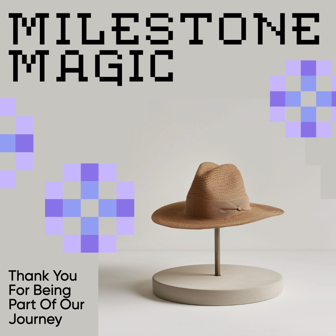 Milestone Magic Beige Instagram Post