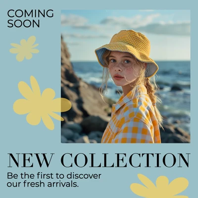 Template New Collection Instagram-Square Post with Yellow