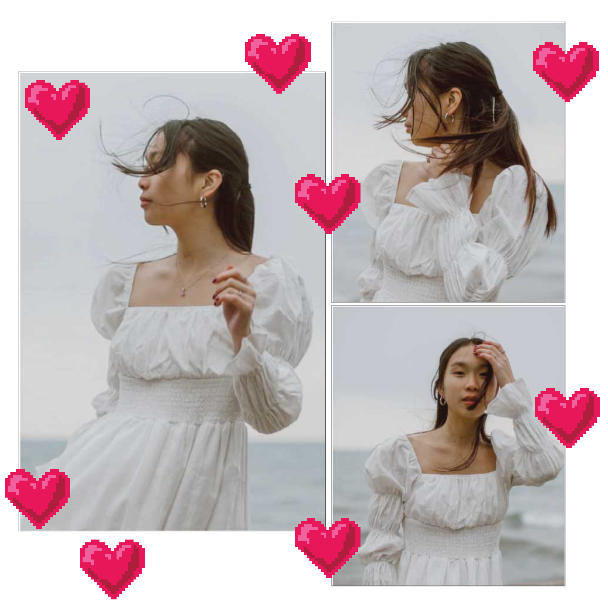 Template Elegant White Dress Social Media Post