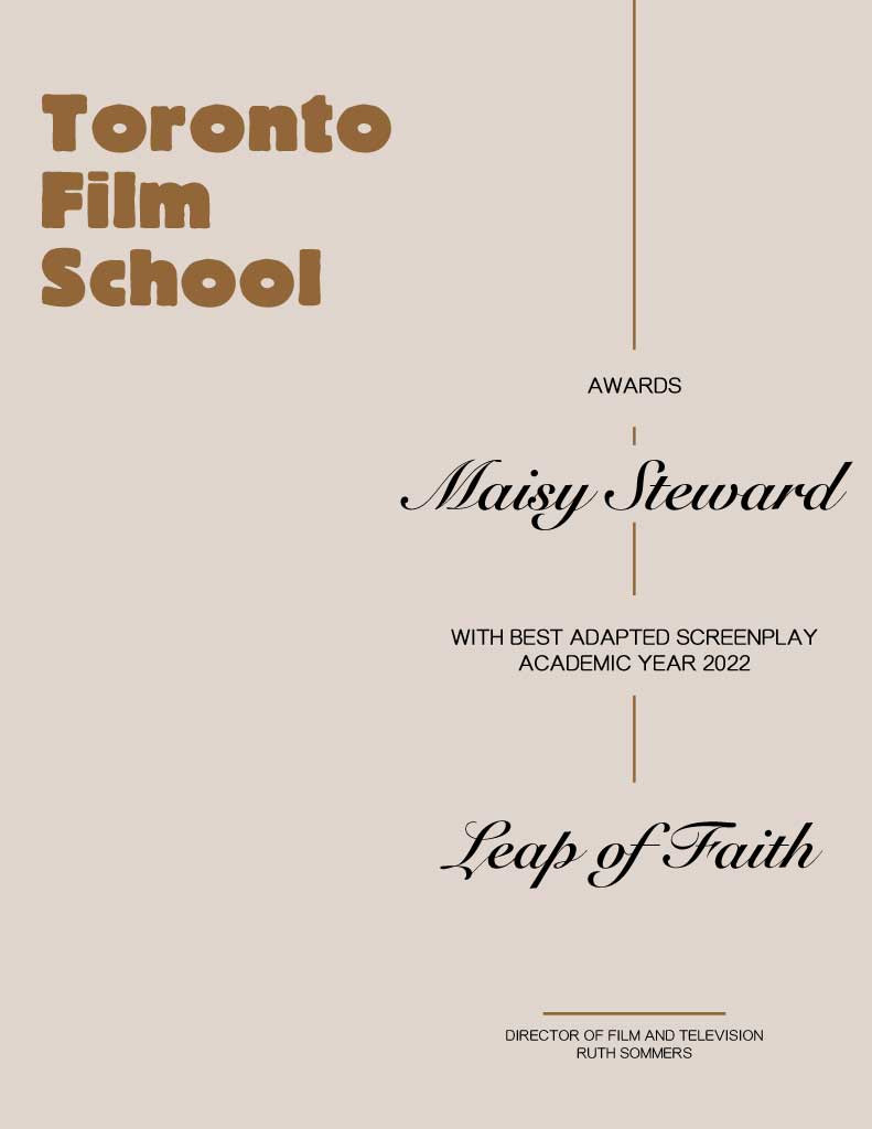 Template Elegant Beige Film Award Poster Design