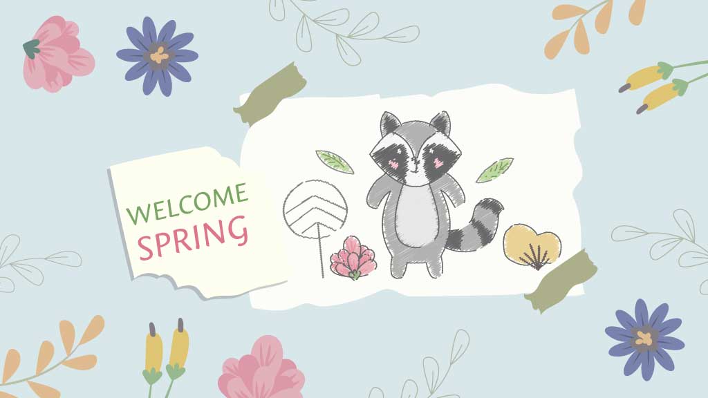 Charming Spring Welcoming Social Media Post