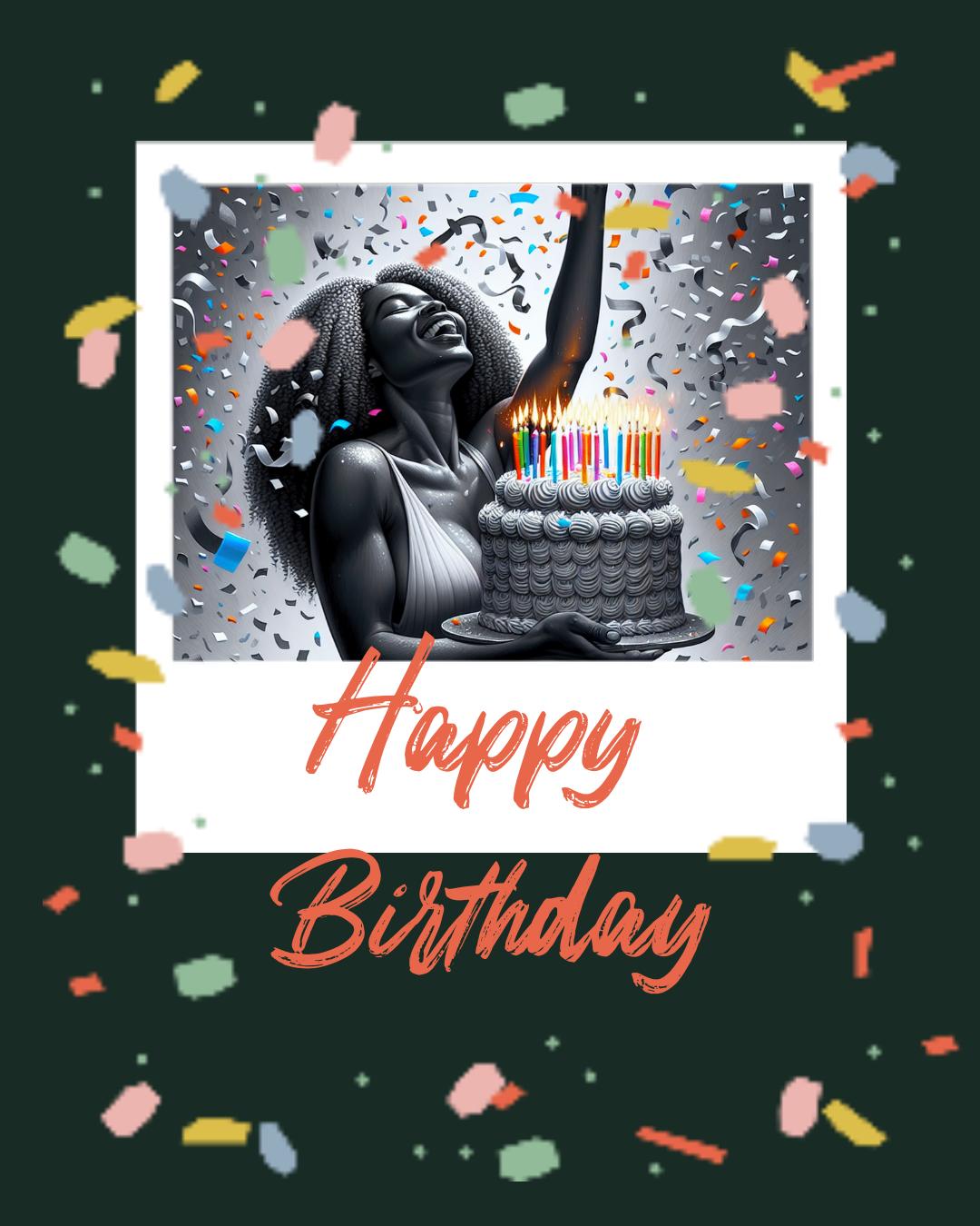 Colorful Happy Birthday Poster Design