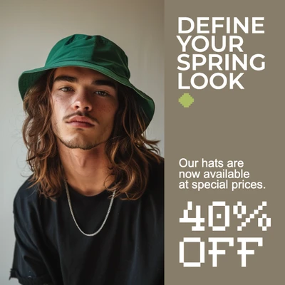 Template Trendy Spring Instagram-Square Ad with Warm Tones