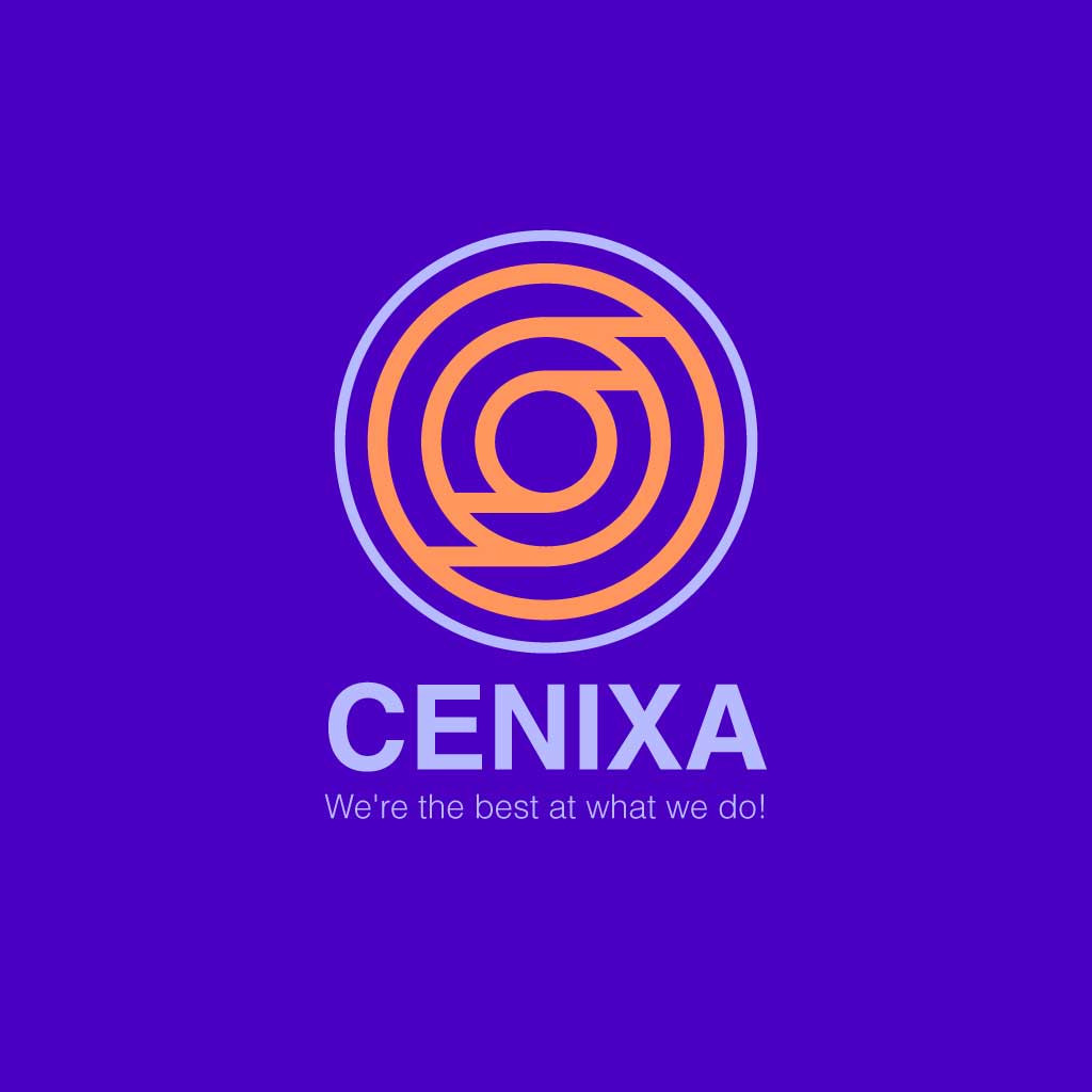 Template Bold Purple and Orange Branding Poster Design