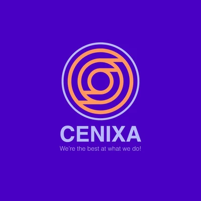 Template Bold Purple and Orange Branding Poster Design