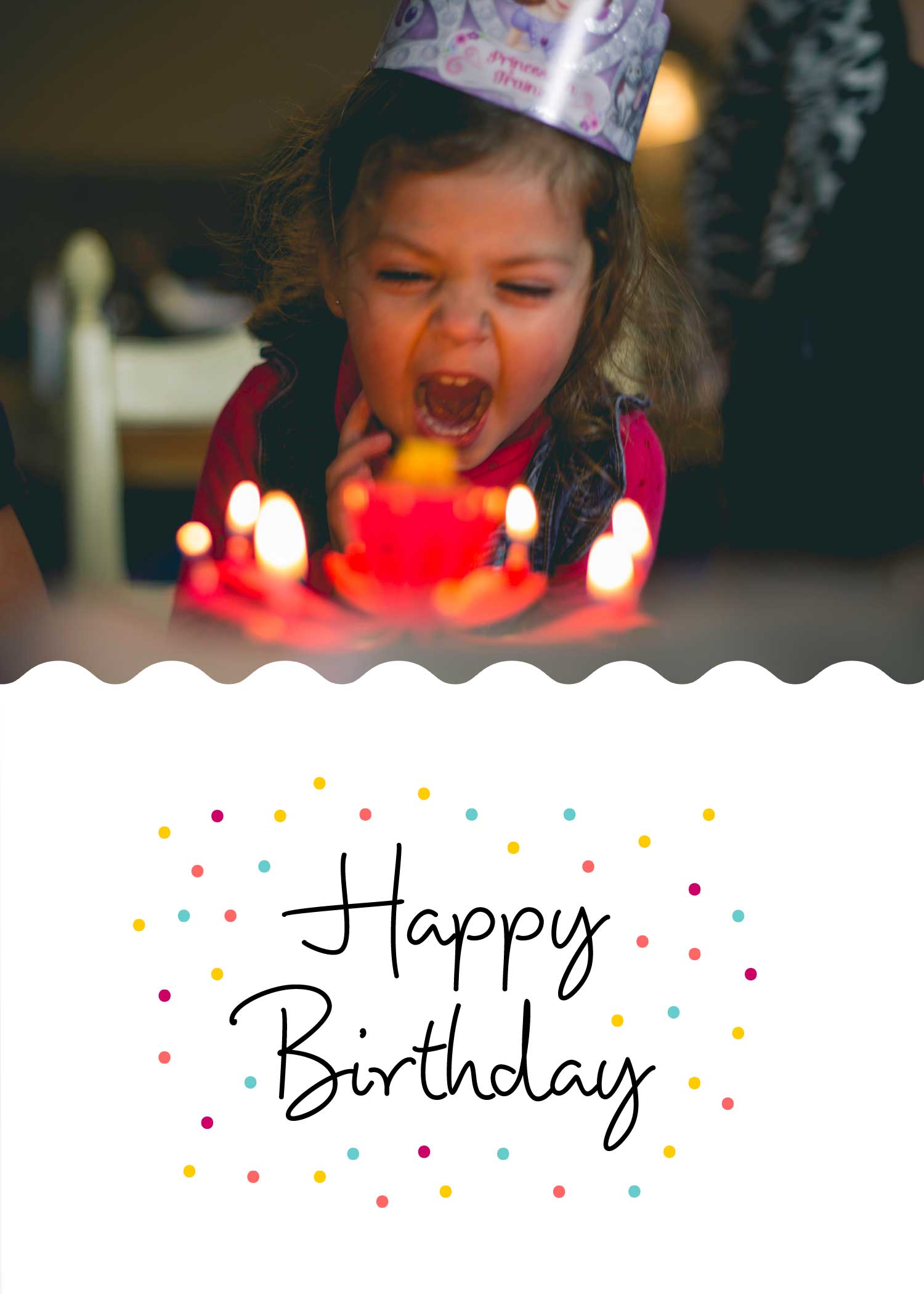 Colorful Birthday Bash Post Template Red