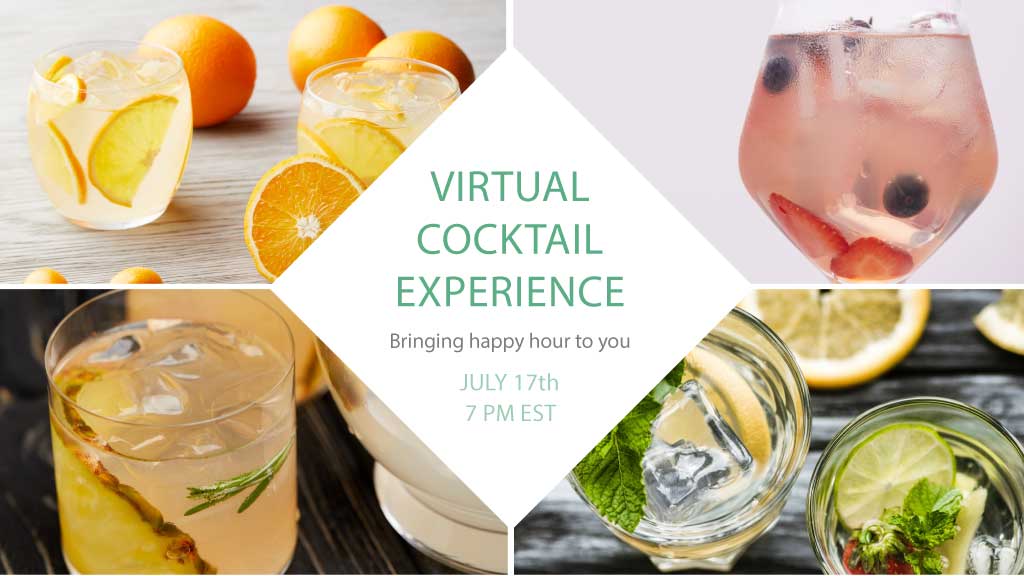 Refreshing Citrus Virtual Cocktail Event Poster