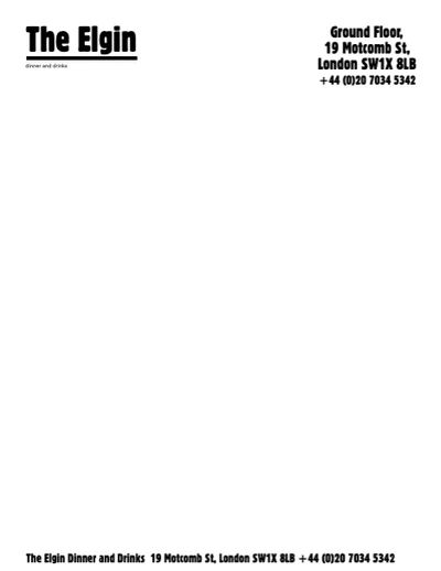 Template Chic Black and White Restaurant Ad Template