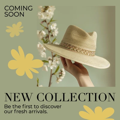 Template Trendy Instagram-Square New Collection Green